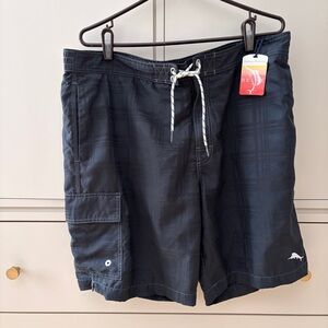 Black Swim Shorts with Drawstring NWT